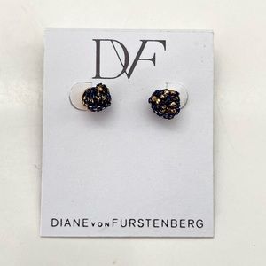 Diane Von Furstenberg DVF Thea Chain Knotted Earrings